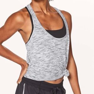 Lululemon Our Sport Tank Tiger Space Dye Black White